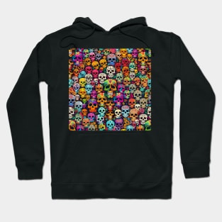 Colorful Skull Pattern design #1 Hoodie